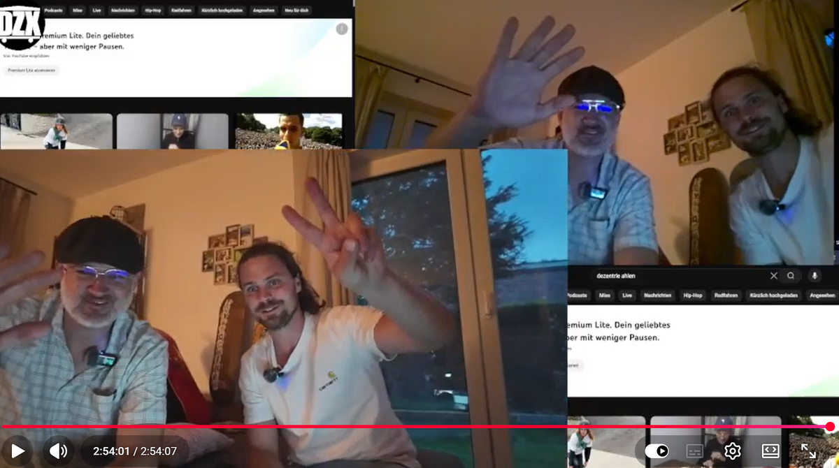 DZX e.V. Livestream vom Dienstag 05.08.2025, Nick und Blomberg