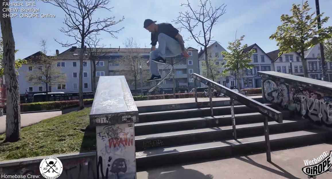 SFE auf einem Kape-Board in Bielefeld – Session am Kesselbrink