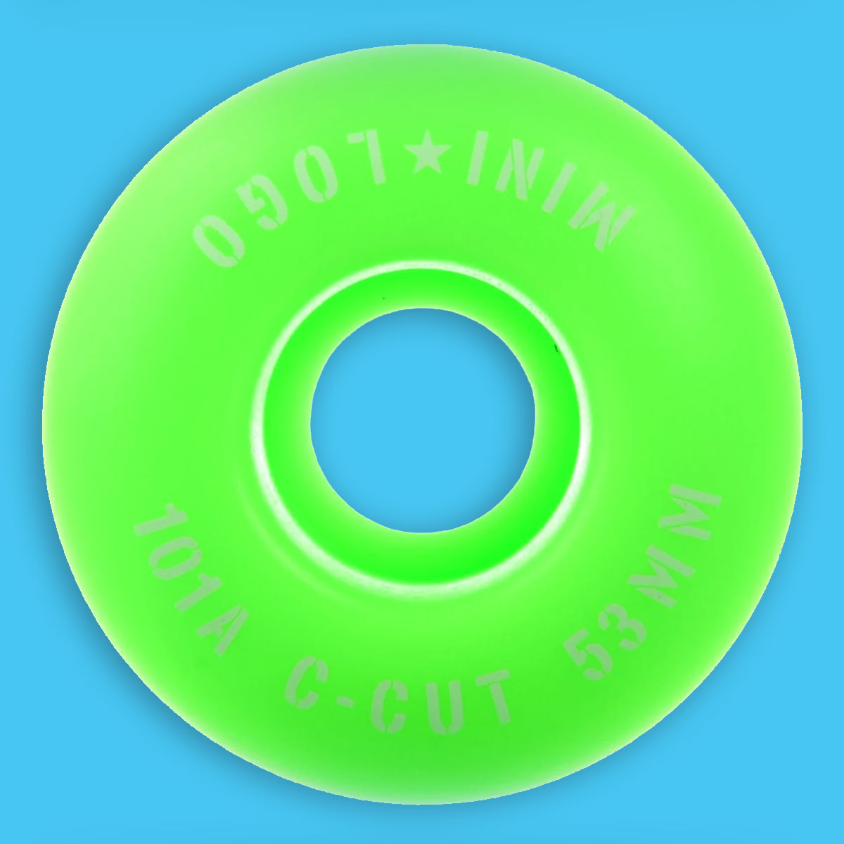 Mini Logo - Wheels - C-Cut #3 101A 54 mm - green