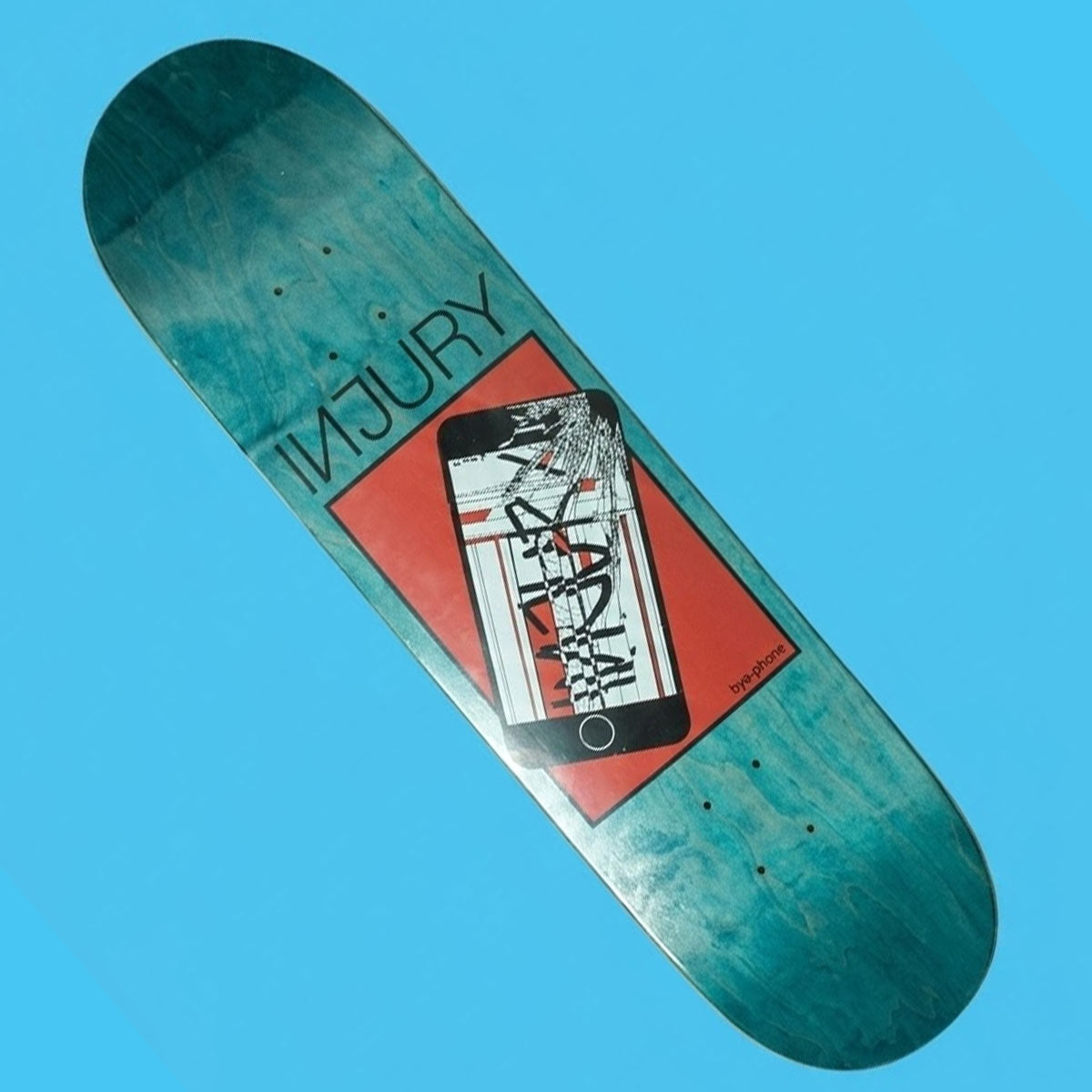 INJURY Skateboard Deck: Bye-Phone 8.25"