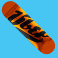 ÜBER  BIG LOGO Metallic orange 8"