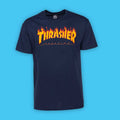 Thrasher Flame, T-Shirt, Navy Blue, Größe S
