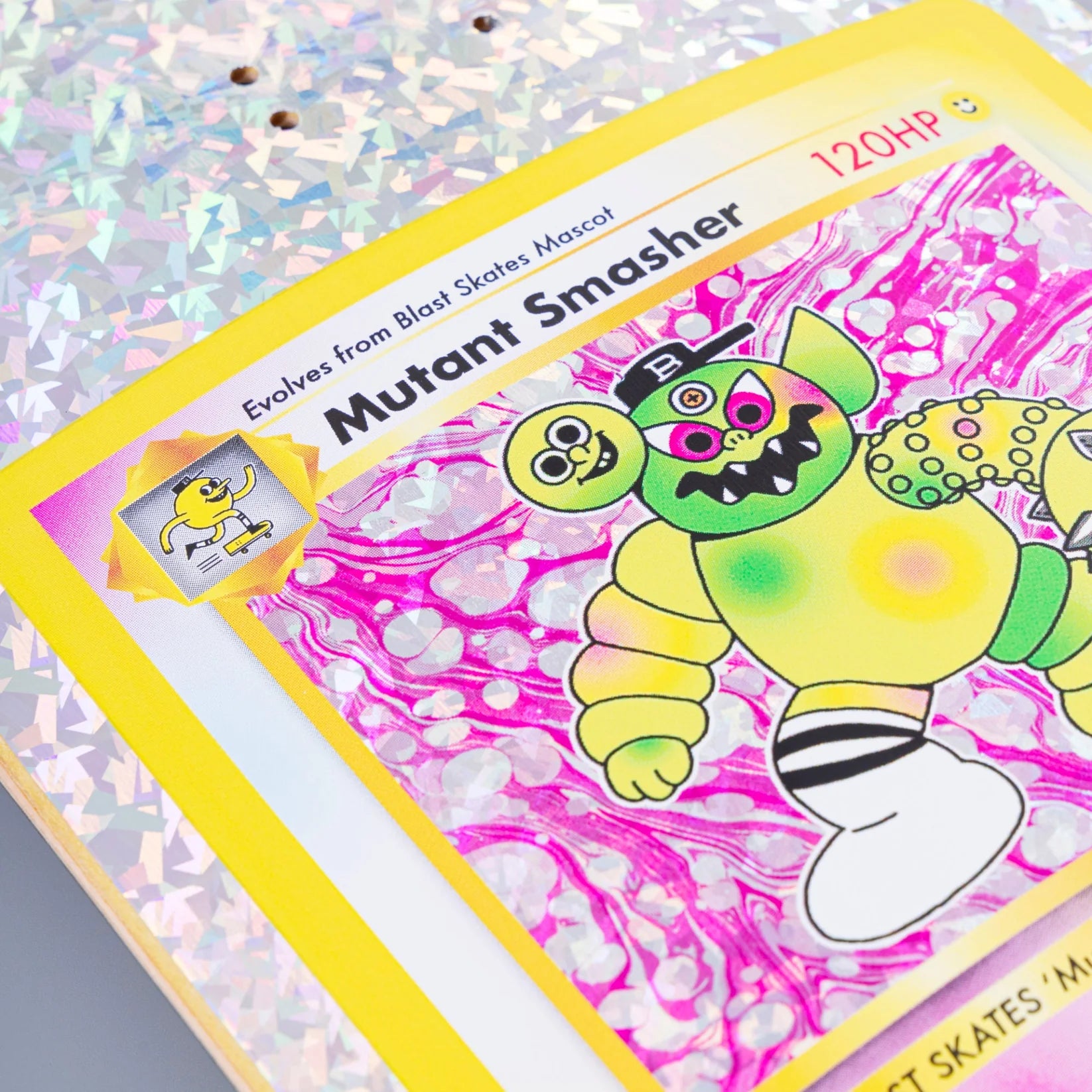 Blast Skates  9.5” SUPER MEGA RARE MUTANT SMASHER CARD DECK