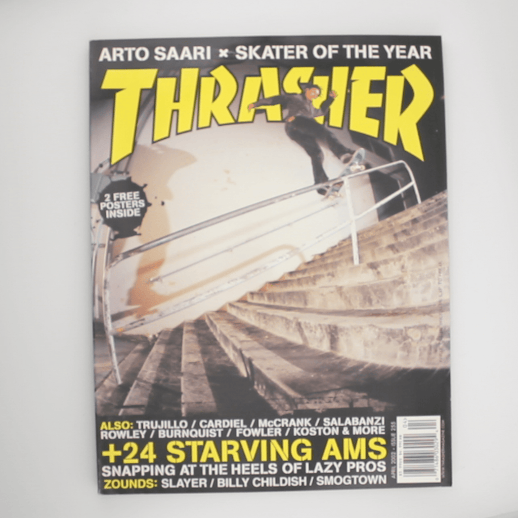 Thrasher Magazine (April 2002, Issue 255) – Arto Saari Skater of the Year - OiROPE english THRASHER