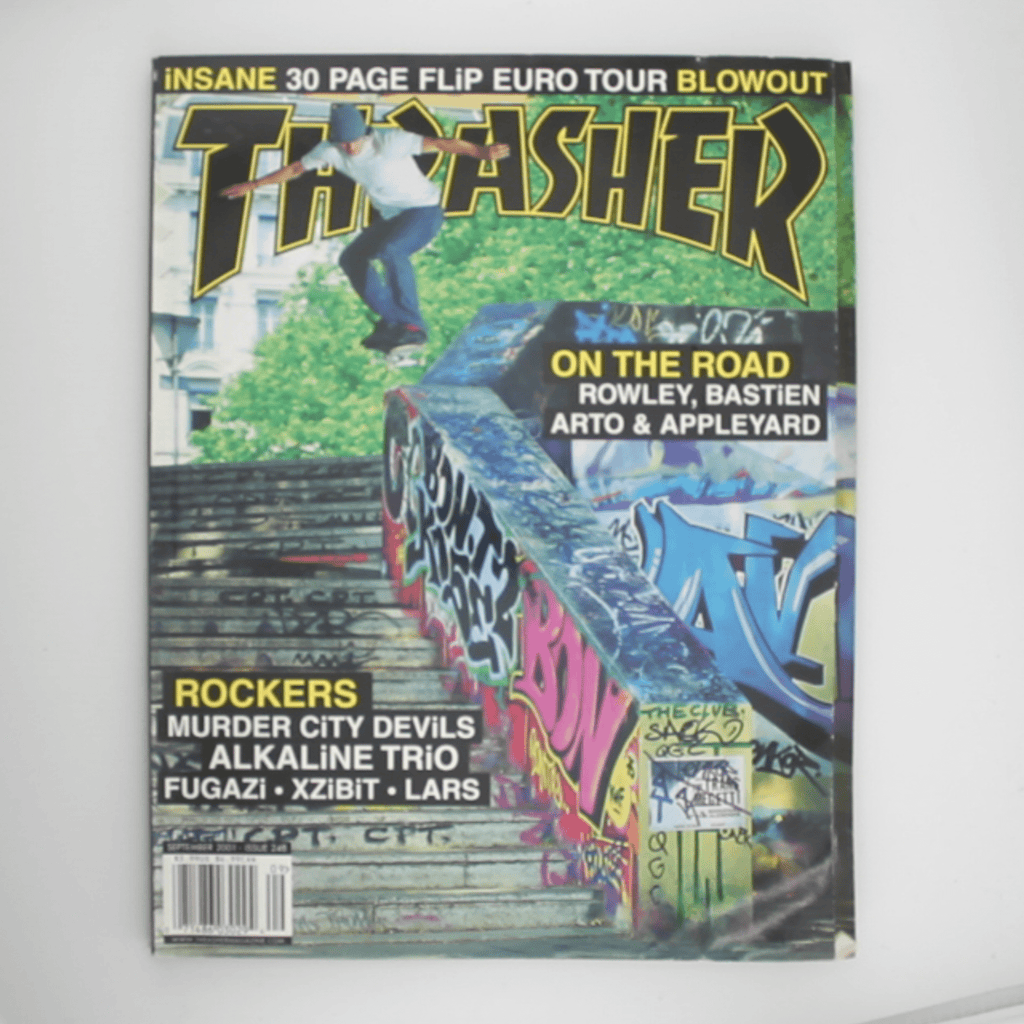 Thrasher Magazine (September 2001, Issue 248) – Flip Euro Tour Blowout - OiROPE Arto Saari THRASHER