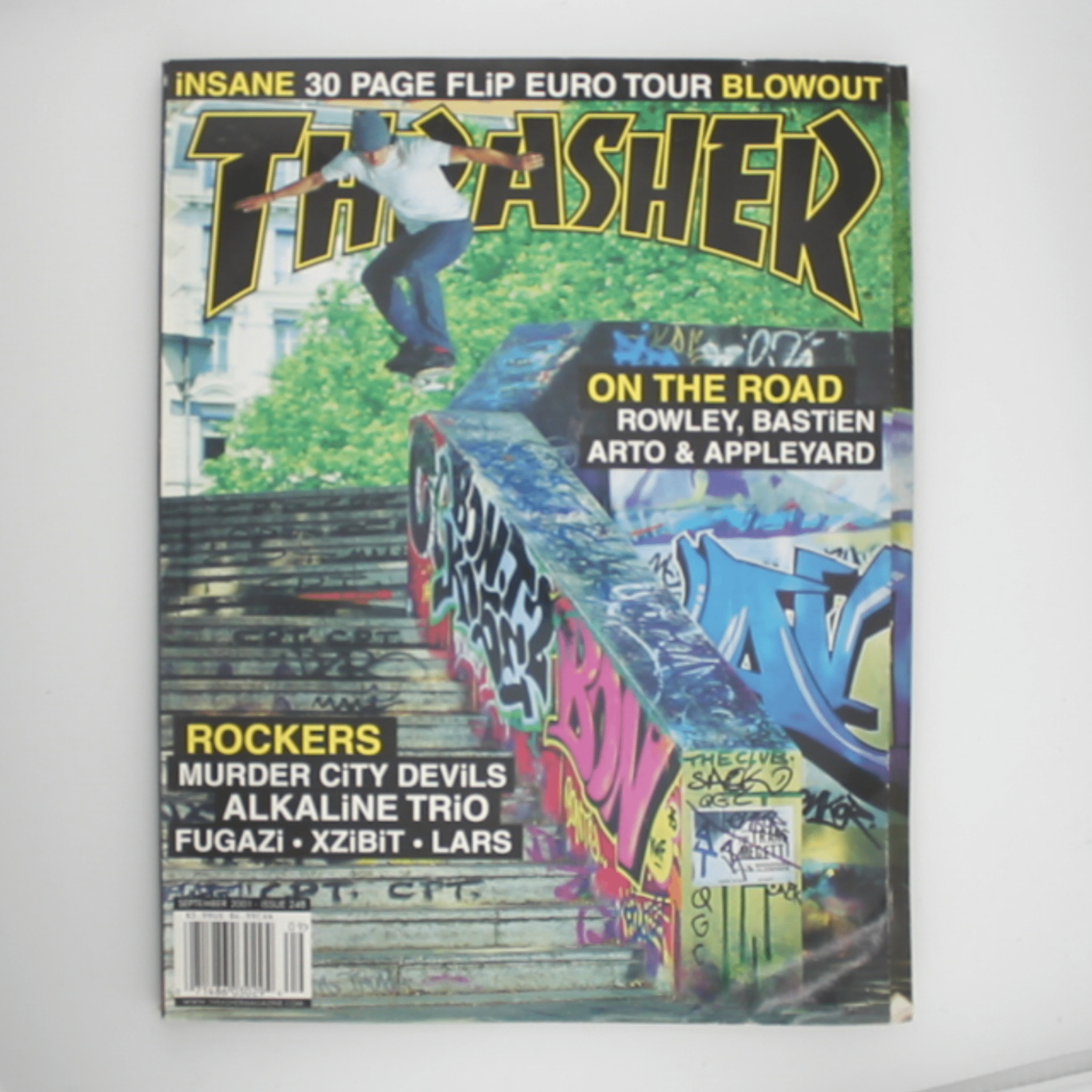 Thrasher Magazine (September 2001, Issue 248) – Flip Euro Tour Blowout - OiROPE Arto Saari THRASHER
