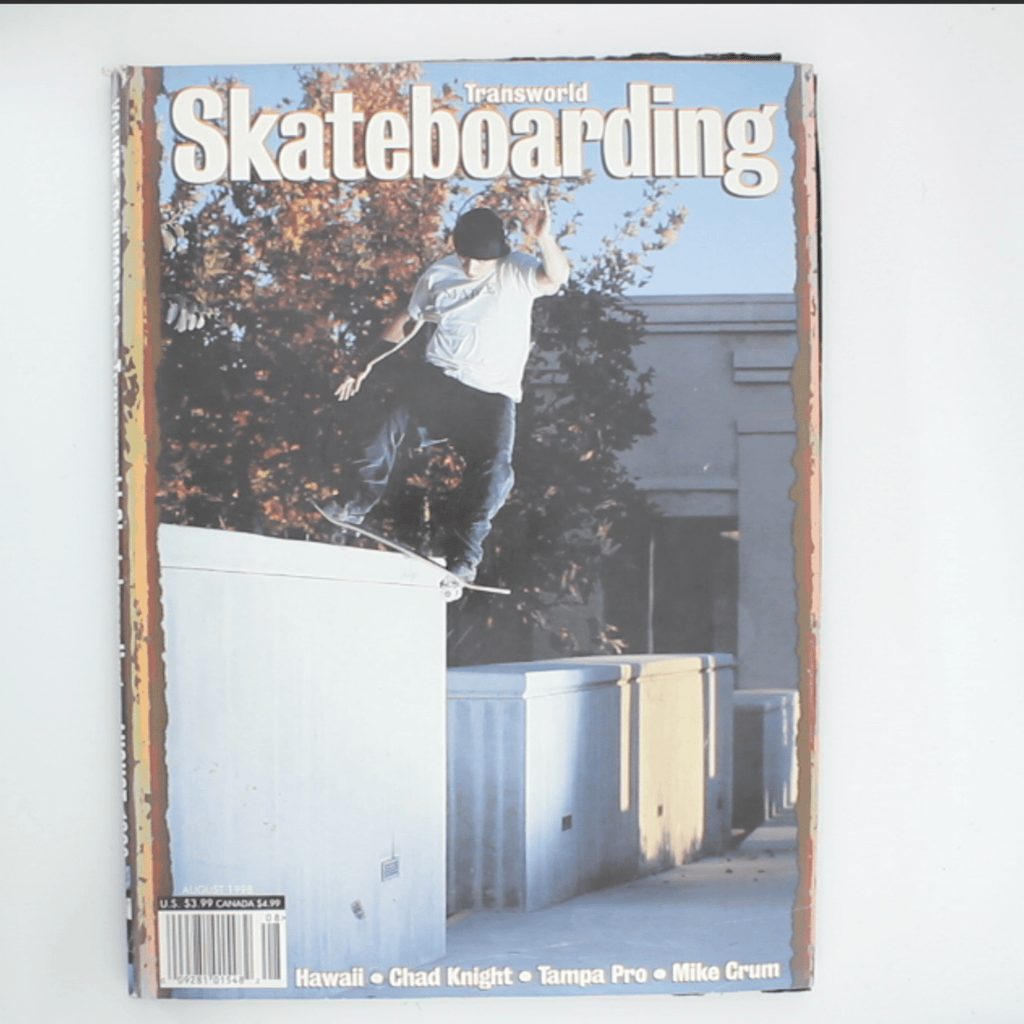 Transworld Skateboarding (August 1999) – Chad Knight - OiROPE Chad Knight Transworld