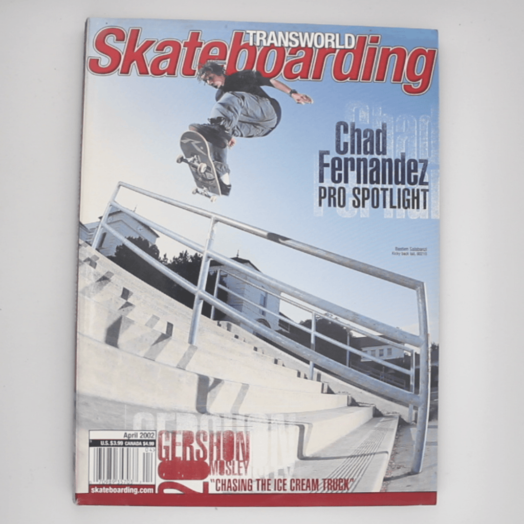 Transworld Skateboarding Magazin (April 2002) - OiROPE Chad Fernandez Transworld