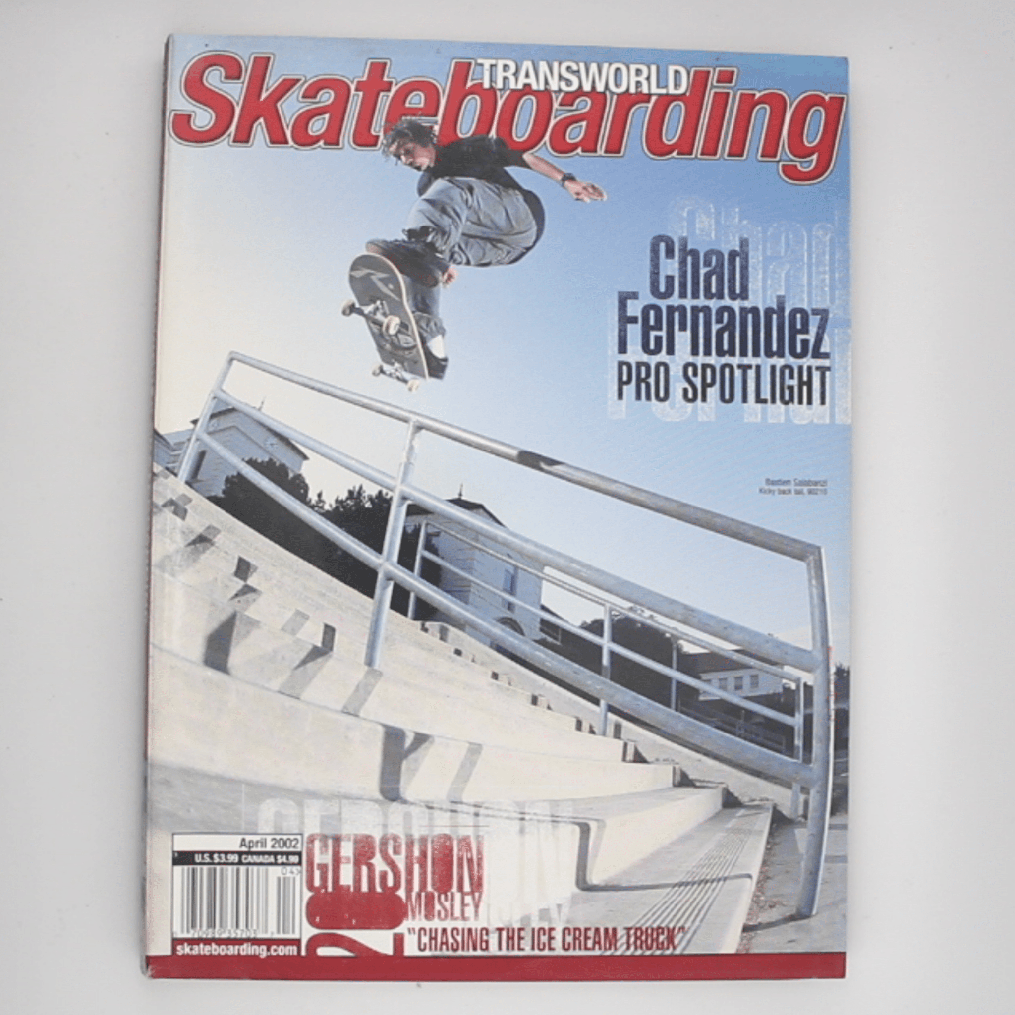 Transworld Skateboarding Magazin (April 2002) - OiROPE Chad Fernandez Transworld