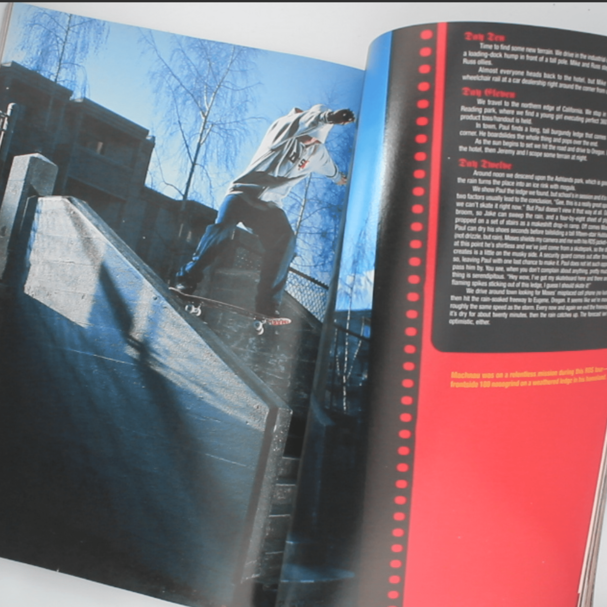 Transworld Skateboarding (November 2001) – Ronnie Creager Pro Spotlight - OiROPE Dustin Dollin Transworld